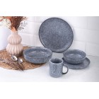 Чашка Ardesto Loreto, 390мл, порцеляна, сірий Чашка Ardesto Loreto, 390мл, порцеляна, сірий