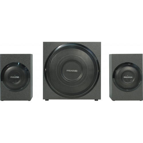 Microlab Акустична система M-110 2.1, 10W, mini-jack, чорний Microlab Акустична система M-110 2.1, 10W, mini-jack, чорний