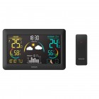 Метеостанція Sencor, внутр/зовн вимірювання, від мережі/AAх3+AAx2, темп-ра, вологість, час, прогноз погоди, чорний Метеостанція Sencor, внутр/зовн вимірювання, від мережі/AAх3+AAx2, темп-ра, вологість, час, прогноз погоди, чорний