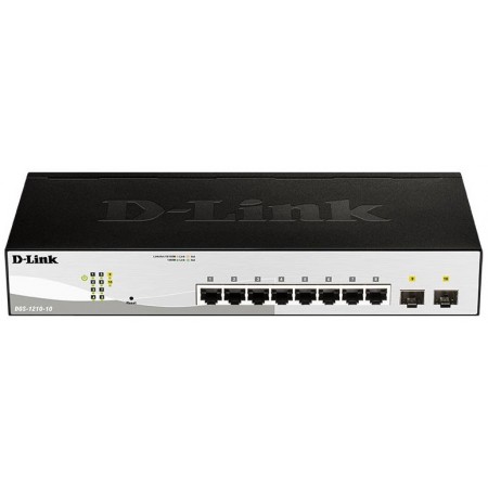 D-Link Комутатор DGS-1210-10/FL 10xGE, 2xSFP, L2
