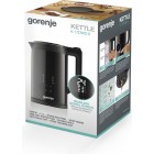 Gorenje Електрочайник 1.7л, подвійні стінки, LED дисплей, Strix контроль, чорний Gorenje Електрочайник 1.7л, подвійні стінки, LED дисплей, Strix контроль, чорний
