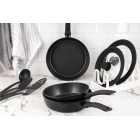 ARDESTO Сковорода глибока Gemini Gourmet Bolzano 24 см, чорний, алюміній