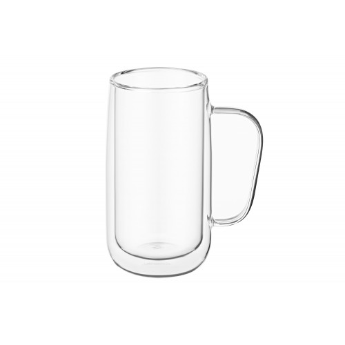 ARDESTO Набір чашок з ручками з подвійними стінками, 400 мл, 2 од., боросилікатне скло ARDESTO Набір чашок з ручками з подвійними стінками, 400 мл, 2 од., боросилікатне скло