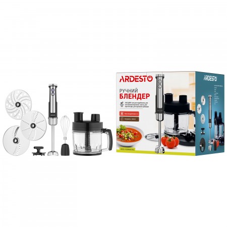 ARDESTO Блендер занурювальний HBSG-1000WHCHSL, 1000Вт, 7в1, 