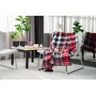 ARDESTO Плед Fleece, 130x160 см, 100% поліестер, клітинка червоно-чорна ARDESTO Плед Fleece, 130x160 см, 100% поліестер, клітинка червоно-чорна