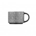 ARDESTO Чашка Weaving F, 330мл, порцеляна, біло-чорний ARDESTO Чашка Weaving F, 330мл, порцеляна, біло-чорний