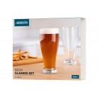 ARDESTO Набір стаканів для пива Bari 565 мл, 2 шт, скло