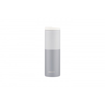 ARDESTO Термокухоль Duo 450 мл, нержавіюча сталь, cірий