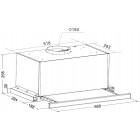 Витяжка Hansa вбудована, 60см, 417м3ч, нерж