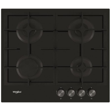 Whirlpool Варильна поверхня газова на склі, 60см, чавун, тур