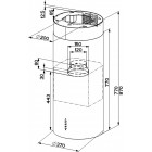 Faber Витяжка острівна, 37см, 1136м.куб/год, Cylindra Isola Evo Plus Bk Matt A37, чорний матовий Faber Витяжка острівна, 37см, 1136м.куб/год, Cylindra Isola Evo Plus Bk Matt A37, чорний матовий
