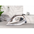 ARDESTO Праска IR-B2245-E, 2400Вт, 400мл, паровий удар, електр. керування, керам. підошва, біло-сірий