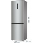Gorenje Холодильник з нижн. мороз. камерою 185х60х60см, 2 двері,203(99)л, А++, Total NF, зона св-ті, зовн. диспл, нерж Gorenje Холодильник з нижн. мороз. камерою 185х60х60см, 2 двері,203(99)л, А++, Total NF, зона св-ті, зовн. диспл, нерж