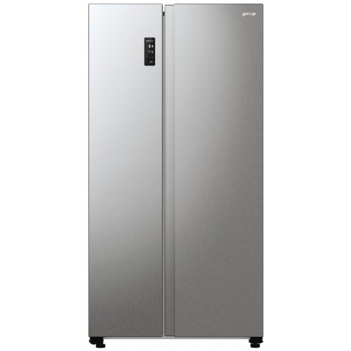 Gorenje Холодильник SBS 179х67х92см, 2 двері, 356( 191)л, А++, NF+, Інв. , зона св-ті, зовн. диспл, матовий сірий
