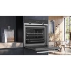 Siemens Духова шафа електрична, 66л, A, дисплей, конвекція, телескопічні направляючі, чорний