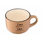 ARDESTO Чашка Way of life, 550 мл, оливкова, кераміка