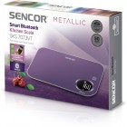 Sencor Ваги кухонні, 5кг, підключення до смартфону, AAAx2, пластик, фіолетовий