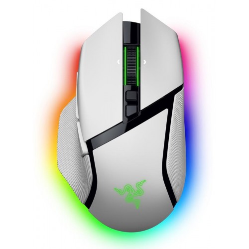 Razer Миша Basilisk V3 Pro 35K, RGB, USB-A/WL/BT, білий