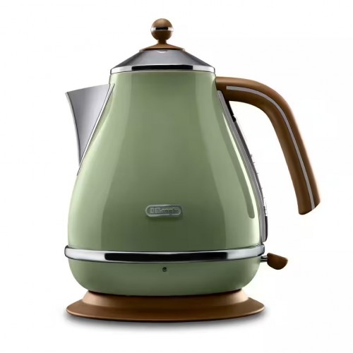 Delonghi Електрочайник Icona Vintage, 1.7л, нержавіюча сталь, оливковий