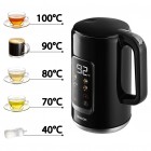 Sencor Електрочайник 1.7л, Strix, LED дисплей, подвійні стінки, сенс. керування, чорний