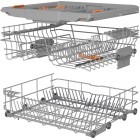 Gorenje Посудомийна машина вбудовувана, 16компл., A+++, 60см, AquaStop, автоматичне відчинення, сенсорн.упр, 3и кошики, білий