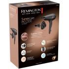 Remington Фен Supercare PRO 2200 AC motor, 2200Вт, 3 режими, дифузор, іоніз-я, хол. обдув, чорний Remington Фен Supercare PRO 2200 AC motor, 2200Вт, 3 режими, дифузор, іоніз-я, хол. обдув, чорний