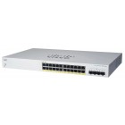 Cisco Комутатор CBS220 Smart 24-port GE, PoE, 4x1G SFP