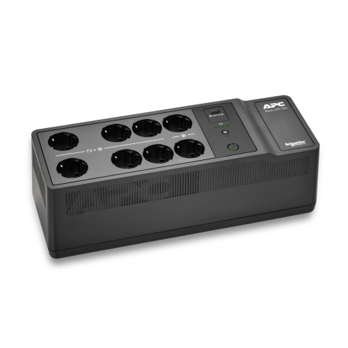 APC Джерело безперебійного живлення Back-UPS 550VA/300W, USB charging port, USB, 6+2 Schuko