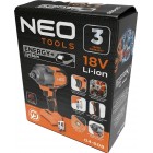 Neo Tools Гайковерт ударний Energy+ 18В безщітковий 2400об·хв 850Нм 1/2