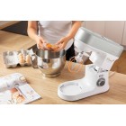 Sencor Кухонна машина 1200Вт, чаша-метал, корпус-пластик, насадок-19, білий