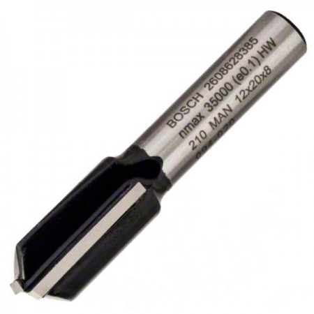 Фреза пазова Bosch Professional з двома лезами Std S8 D12 L2