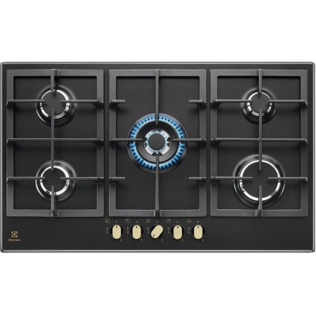 Варильна поверхня Electrolux газова, 90см, чавун, чорний