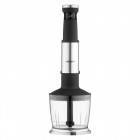 Блендер Ardesto занурювальний HBG-1000WHCHC, 1000Вт, 3в1, чаша-600мл, чопер 500мл, чорно-сріблястий