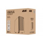 2E Gaming Корпус Virtus G3301 без БЖ 1xUSB3.0, 2xUSB2.0, 3x120мм ARGB, VGA 325мм, LCS ready, HUB, TG Side Panel, ATX, чорний