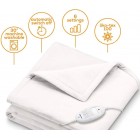 Beurer Електроковдра, 180х130см, 100Вт, 6 режими, фліс, сірий