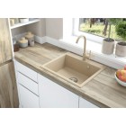 Deante Змішувач для кухні Nemezja, довж.виливу - 180мм, поворотний, 1важіль, пісок Deante Змішувач для кухні Nemezja, довж.виливу - 180мм, поворотний, 1важіль, пісок