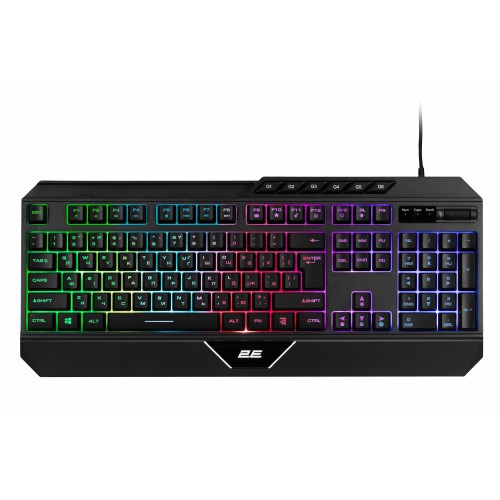 2E Gaming Клавіатура KG315 RGB USB Black Ukr