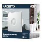 ARDESTO Витяжний вентилятор BFC-120W 20 Вт, 120 м3/г, 2300 об./хв., 33 дБ, білий