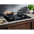 Electrolux Варильна поверхня газова на склі, 60см, чавун, чорний Electrolux Варильна поверхня газова на склі, 60см, чавун, чорний