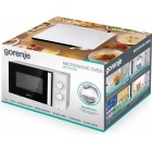 Gorenje Мікрохвильова піч, 17л, мех. керув., 700Вт, дисплей, білий