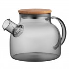 ARDESTO Заварник Iceberg, 1000мл, боросилікатне скло, бамбук, cірий ARDESTO Заварник Iceberg, 1000мл, боросилікатне скло, бамбук, cірий