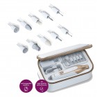 Beurer Манікюрний набір, аккумул., насадок-10, з підсвіткою, біло-золотий Beurer Манікюрний набір, аккумул., насадок-10, з підсвіткою, біло-золотий