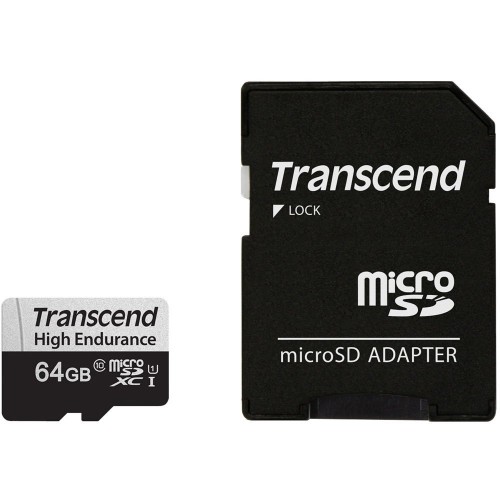 Transcend Карта пам'яті microSD 64GB C10 UHS-I U1 High Endurance (85TB)