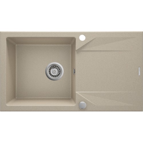 Deante Мийка кухонна Evora, граніт, прямокутник, з крилом, 780х440х193мм, чаша - 1, накладна, пісок Deante Мийка кухонна Evora, граніт, прямокутник, з крилом, 780х440х193мм, чаша - 1, накладна, пісок