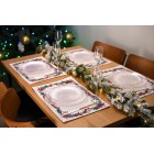 ARDESTO Набір серветок сервірувальних Happy Holidays 30х45см, 2шт, 90% поліестер, 10% бавовна, білий віночок ARDESTO Набір серветок сервірувальних Happy Holidays 30х45см, 2шт, 90% поліестер, 10% бавовна, білий віночок