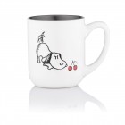 ARDESTO Чашка Dog, 380мл, кераміка, біло-сірий ARDESTO Чашка Dog, 380мл, кераміка, біло-сірий