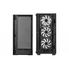 2E Gaming Корпус Virtus G3301 без БЖ 1xUSB3.0, 2xUSB2.0, 3x120мм ARGB, VGA 325мм, LCS ready, HUB, TG Side Panel, ATX, чорний