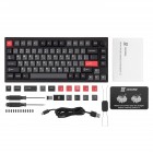 Lemokey Клавіатура механічна P1 Pro 84Key, Keychron Super Banana, WL/BT/USB-A, QMK/VIA, Hot-Swap, EN/UKR, RGB, Knob, Carbon Black