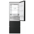 Haier Холодильник багатодверний, 200.6x70х67.5, холод.відд.-343л, мороз.відд.-140л, 3дв., А++, NF, інв., дисплей, зона нульова, чорний