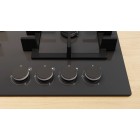 Siemens Варильна поверхня газова на склі, 60см, чавун, чорний Siemens Варильна поверхня газова на склі, 60см, чавун, чорний